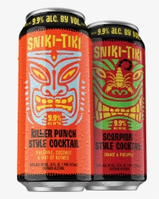 Killer Punch Style Cocktail And Scorpian Style Cans - Sniki Tiki Killer Punch, HD Png Download, Free Download