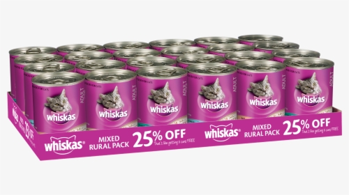 Whiskas Mixed Cat Food 24 X 400g Cans - Whiskas 24 Pack Cans, HD Png Download, Free Download