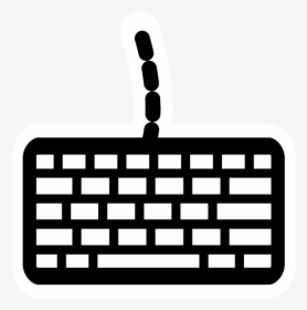 Computer Keyboard Icon Silhouette - Mouse And Keyboard Vector, HD Png Download, Free Download