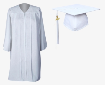 White Graduation Cap And Gown - White Toga For Graduation, HD Png Download, Free Download