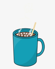 Hot Cocoa Clipart - Hot Chocolate Cup Clip Art, HD Png Download, Free Download