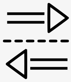 Arrow Left Right Two Ways Comments - Play Video Icon Png, Transparent Png, Free Download
