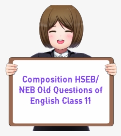 Composition Hseb Neb Old Questions Of English Class - Whiteboard Cartoon, HD Png Download, Free Download