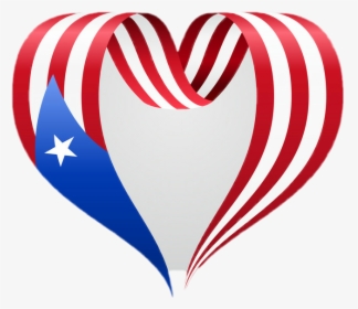 Bandera De Puerto Rico Corazon , Png Download - Bandera De Puerto Rico Png, Transparent Png, Free Download