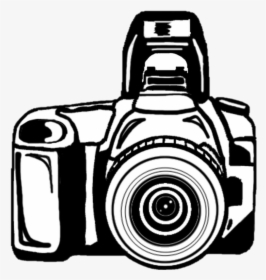 Camera Photography Black And White Clip Art - Camera Black And White, HD Png Download, Free Download