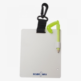 White Dive Slate With Clip And Pencil - Tablet Computer, HD Png Download, Free Download