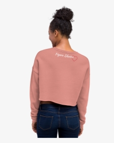 Love Figure Skater Crop Sweatshirt - Graphic Design, HD Png Download, Free Download