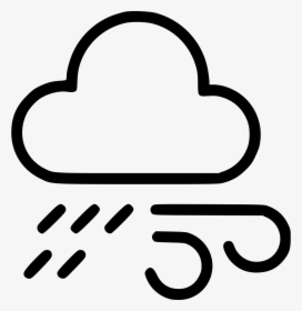 Weather Rain Cloud Wind Cloudy Lightning - Any Weather Black And White Clipart, HD Png Download, Free Download