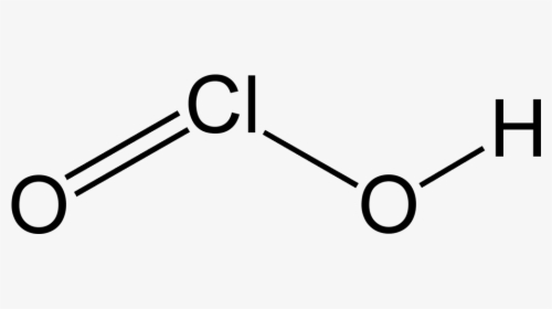 File - Chlorous-ac#2d - Structure Of Chlorous Acid, HD Png Download, Free Download