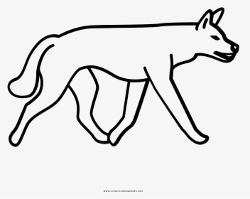 Dingo Coloring Page - Dingo Icon Transparent, HD Png Download, Free Download
