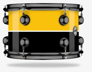 Yellow White Black Stripe - Dark Blue Burst Drum, HD Png Download, Free Download