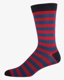 Mens Black Red Striped Socks Museum Outlets - Sock, HD Png Download, Free Download