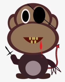 Monkey Killer - Cartoon Killer Monkey, HD Png Download, Free Download