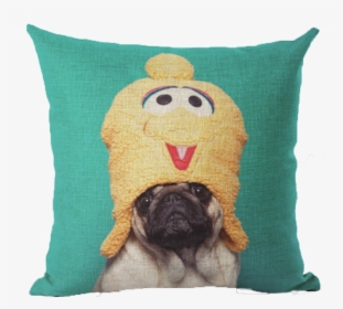 Chicken Head Pug Pillow - Throw Pillow, HD Png Download, Free Download
