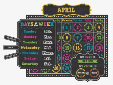 Bulletin Board Chalkboard Calendar, HD Png Download, Free Download