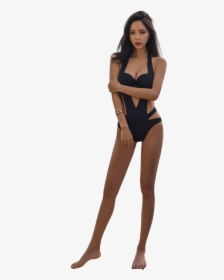Irhaz Sexy Black Halter Cut Out Bandage Trikini Swim - Photo Shoot, HD Png Download, Free Download