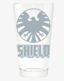 Shield Etched Pint Glass - Marvel Cinematic Universe, HD Png Download, Free Download