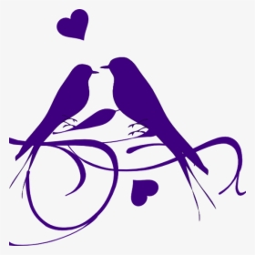 Purple Chandelier Silhouette - Png Format Love Birds Png, Transparent Png, Free Download