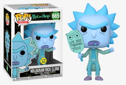 Rick And Morty - Hologram Rick Clone Funko Pop, HD Png Download, Free Download