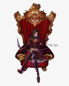 Render Alice Madness Returns - Chara Sitting In Throne, HD Png Download, Free Download