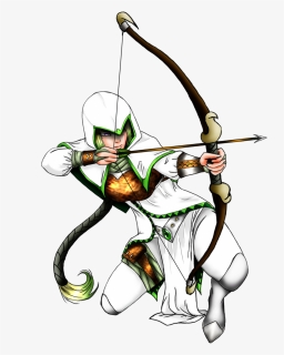 Archery Drawing Assassin Huge Freebie Download For - Cartoon, HD Png Download, Free Download