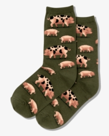 Women"s Spotted Pig Crew Socks"  Class="slick Lazy - Sock, HD Png Download, Free Download