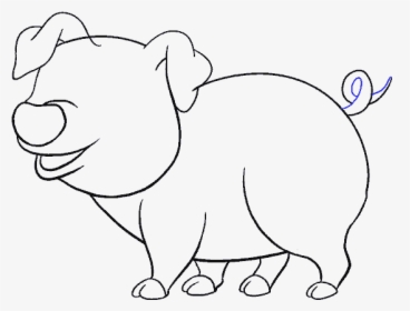 How To Draw Cartoon Pig - Cerdos Para Dibujar Faciles, HD Png Download, Free Download