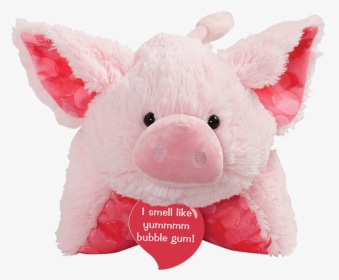 Sweet Scented Bubble Gum Piggy Pillow Pet Open - Pillow Pets Pig, HD Png Download, Free Download