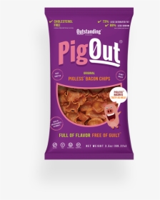 Outstanding Foods Image - Pigout Pigless Bacon Chips, HD Png Download, Free Download