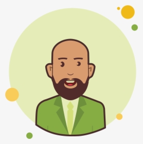 Bald Man In Green Jacket Icon - People Icon Png, Transparent Png, Free Download