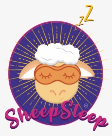 Sheep Sleep Logo Only No Clouds Hires No Pp - Wandspiegel Sun, HD Png Download, Free Download
