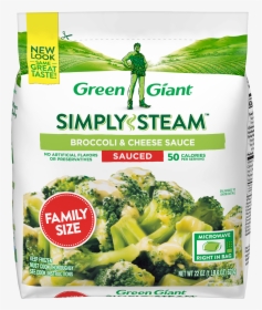 Green Giant® Simply Steam™ Family Size Broccoli & Cheese - Broccoli With Cheese Green Giant, HD Png Download, Free Download