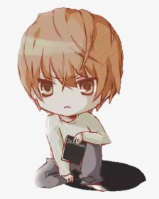 #anime #lightyagami #deathnote - Light Yagami Chibi Death Note, HD Png Download, Free Download