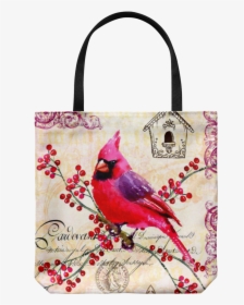 Vintage Style Bird Tote Bags - Tote Bag, HD Png Download, Free Download