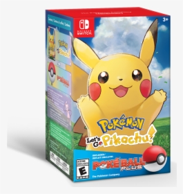 Pokémon Let"s Go Pikachu Pokeball Plus Bundle - Pokemon Let's Go Pikachu Pokeball Plus Pack, HD Png Download, Free Download