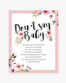 Girl Monkey Dont Say Baby Baby Shower Game Printable