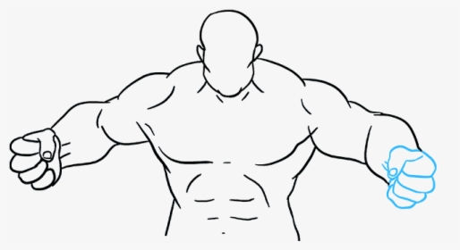 How To Draw Hulk - Hulk Arm Drawing, HD Png Download, Free Download