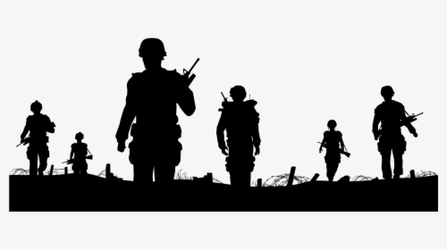 Transparent Vietnam War Clipart - Vietnam Soldier Silhouette, HD Png Download, Free Download