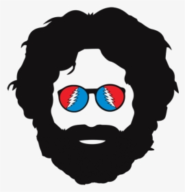 Jerry Garcia From The Grateful Dead Clipart , Png Download - Jerry Garcia Face Sticker, Transparent Png, Free Download