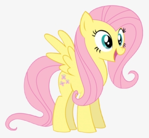 Cartoon Yellow Pegasus With Long Pink Mane Tattoo Design - Fluttershy Png, Transparent Png, Free Download