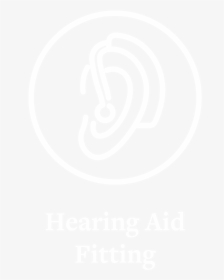 Hearing Aid Fitting - Johns Hopkins Logo White, HD Png Download, Free Download