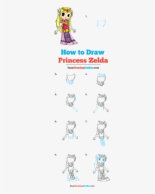How To Draw Princess Zelda - Draw Homer Simpson Step By Step, HD Png Download, Free Download