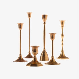 Gold Taper Holder - Accent Decor Brass Candle Holders, HD Png Download, Free Download
