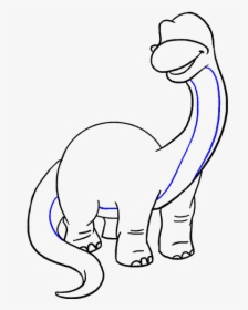 How To Draw Dinosaur - Cartoon, HD Png Download, Free Download
