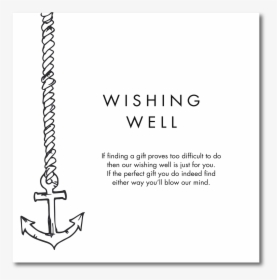 Nautical Wishing Well"  Class="lazyload Lazyload Fade - Wishing Well Message Wedding, HD Png Download, Free Download