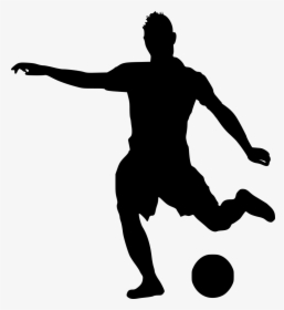 Football Soccer Silhouette 4 - Silhouette, HD Png Download, Free Download