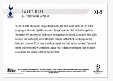 Uefa Champions League Topps Now Starting Xi - Uefa Champions League, HD Png Download, Free Download