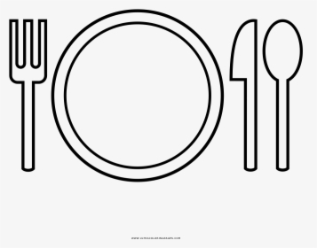 Place Setting Coloring Page - Circle, HD Png Download, Free Download