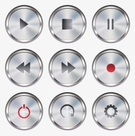 Play Pause Stop Buttons Png, Transparent Png, Free Download