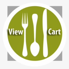 Green And Gray Place Setting Icon Click For Cart Shadow - Knife, HD Png Download, Free Download